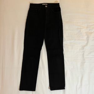 Reformation Emilia Crop Jean - BLACK